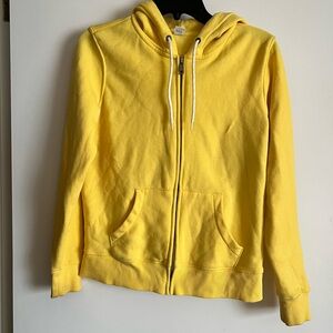 Yellow Zip-Up Hoodie